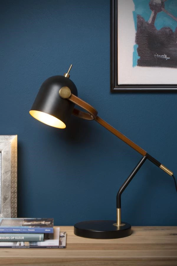 Lucide WAYLON - Desk lamp - 1xE27 - Black - ambiance 1